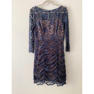 NWT Eliza J Dress Women’s 10 Missy Navy Blue Lace Bodycon too small for me